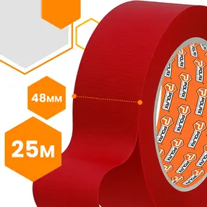 Taśma naprawcza 48 mm x 25 m czerwona