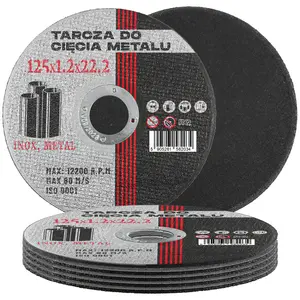 Tarcza do cięcia metalu 125 mm x 22,2 mm x 1,2 mm 5 szt.