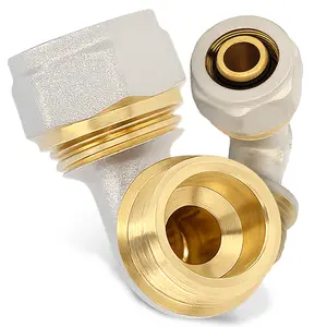 Kolano PEX skręcane 16x1/2'' GZ