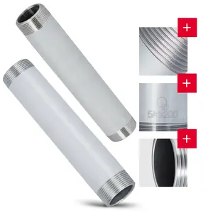 Rura stalowa gwintowana 5/4'' GZ x 5/4'' GZ 200 mm