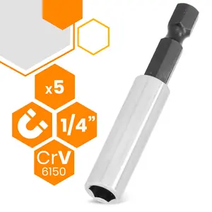 Uchwyt magnetyczny 1/4 60 mm 5 szt.