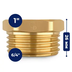 Złączka mosiężna 6/4'' GZ x 1'' GW