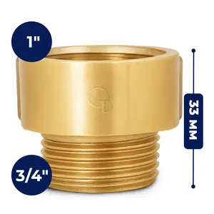 Złączka mosiężna 1'' GW x 3/4'' GZ