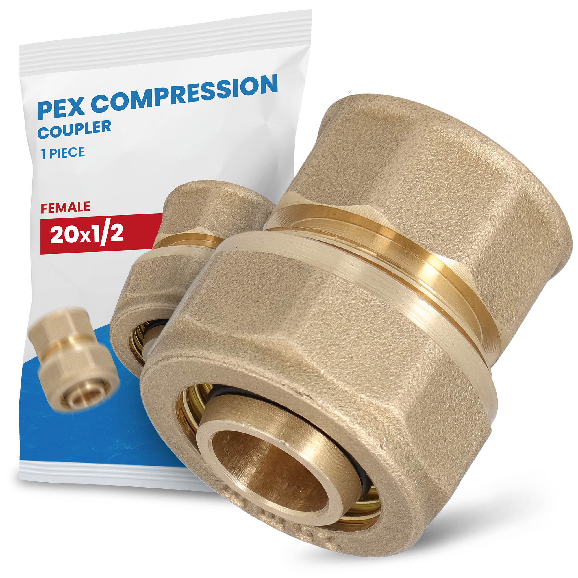 Schraubfitting 20x1/2" IG Verbundrohr Rohrverbinder PEX-AL-PEX Schraub-Kupplung