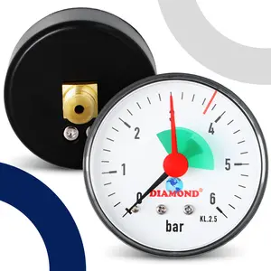 Manometr 63 mm 0 - 6 bar przyłącze 1/4'' tylne