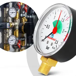 Manometr 63 mm 0 - 2,5 bar przyłącze 1/4'' boczne