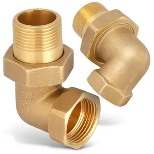 Śrubunek mosiężny kątowy 3/4'' GW x 3/4'' GZ