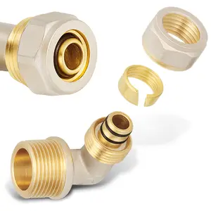 Kolano PEX skręcane 16x3/4'' GZ