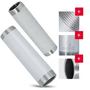 Rura stalowa gwintowana 6/4'' GZ x 6/4'' GZ 200 mm