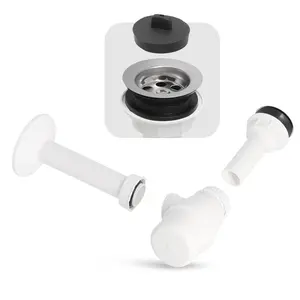 Syfon umywalki 50 mm plastik z metalowym sitkiem