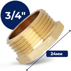  Korek mosiężny 3/4'' GZ