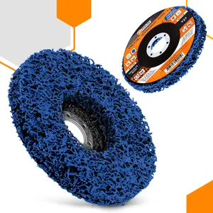 Tarcza ścierna z włókniny 125 mm × 22.23 mm T27 niebieska, średnia twardość