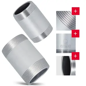 Rura stalowa gwintowana 6/4'' GZ x 6/4'' GZ 80 mm