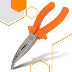 Szczypce wydłużone wygięte 160 mm