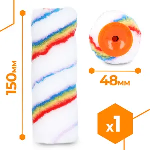 Wałek malarski z poliakrylu fazowany Elitacolor 6 mm x 30 mm x 150 mm