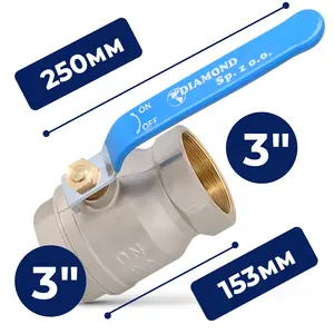 Zawór kulowy z dławikiem 30 bar 3'' GW x 3'' GW