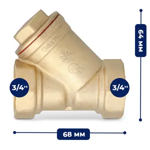 Filtr do wody skośny 3/4'' GW x 3/4'' GW