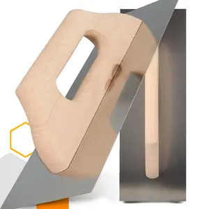 Paca nierdzewna z drewnianym uchwytem 130 mm x 380 mm