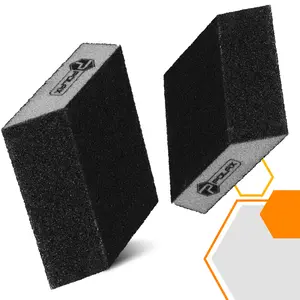 Gąbka ścierna skośna 110 mm x 90 mm x 25 mm P80