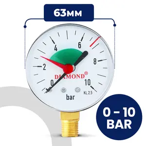 Manometr do mierzenia ciśnienia TYP:418 G1/4" 0-10 bar