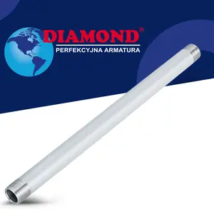 Rura stalowa gwintowana 1/2'' GZ x 1/2'' GZ 300 mm