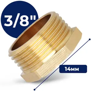 Korek mosiężny 3/8'' GZ