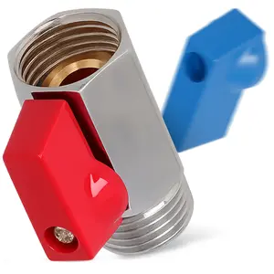 Zawór mini z wymiennym uchwytem 1/2'' GW x 1/2'' GZ