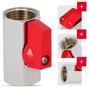 Zawór mini z wymiennym uchwytem 1/2'' GW x 1/2'' GW