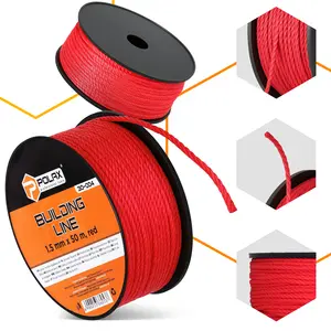 Sznur murarski 1,5 mm x 50 m czerwony