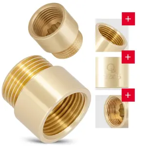 Przedłużka mosiężna 1/2'' GW x 1/2'' GZ x 15 mm