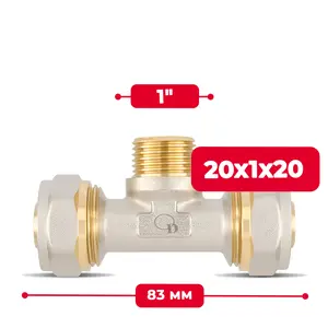 Trójnik PEX skręcany 20x1/2''x20 GZ