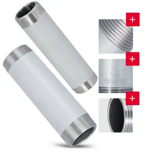 Rura stalowa gwintowana 5/4'' GZ x 5/4'' GZ 150 mm