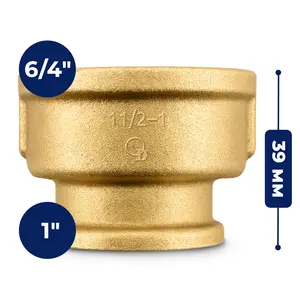 Złączka mosiężna 6/4'' GW x 1'' GW