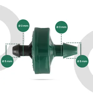 Kroplownik z kompensacją ciśnienia 3/5 mm x 3/5 mm 8 L/h - 10 szt.