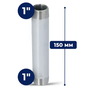 Rura stalowa gwintowana 1'' GZ x 1'' GZ 150 mm
