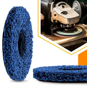 Tarcza ścierna z włókniny 125 mm × 22.23 mm T27 niebieska, średnia twardość