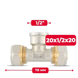 Trójnik PEX skręcany 20x1/2''x20 GW