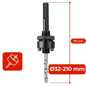 Uchwyt SDS-Plus do otwornic 32-210 mm
