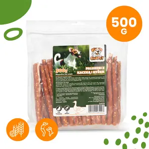 Paluszki z kaczką i ryżem 500g