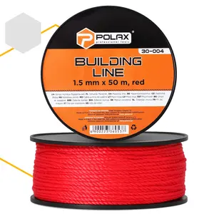 Sznur murarski 1,5 mm x 50 m czerwony