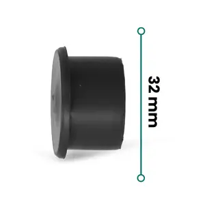 Korek gumowy kanalizacyjny 32 mm czarny