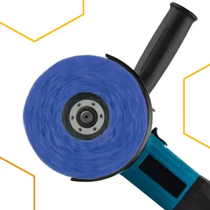 Tarcza ścierna z włókniny 125 mm × 22.23 mm T27 niebieska, średnia twardość