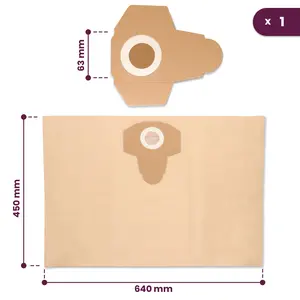 Worek papierowy do odkurzacza MacAllister (MVAC004)