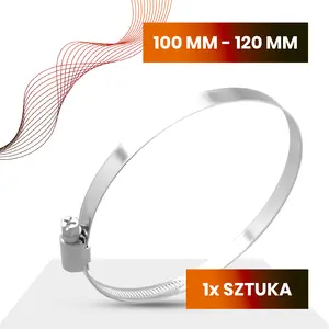 Obejma ślimakowa 100 mm - 120 mm