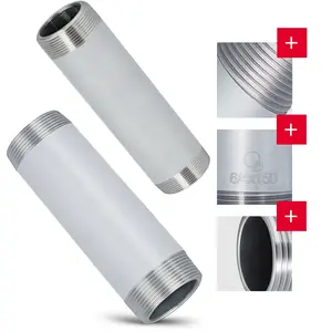 Rura stalowa gwintowana 6/4'' GZ x 6/4'' GZ 150 mm