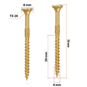 Wkręt konstrukcyjny z łbem stożkowym i gniazdem TX 4,0 x 50 300 sztuk