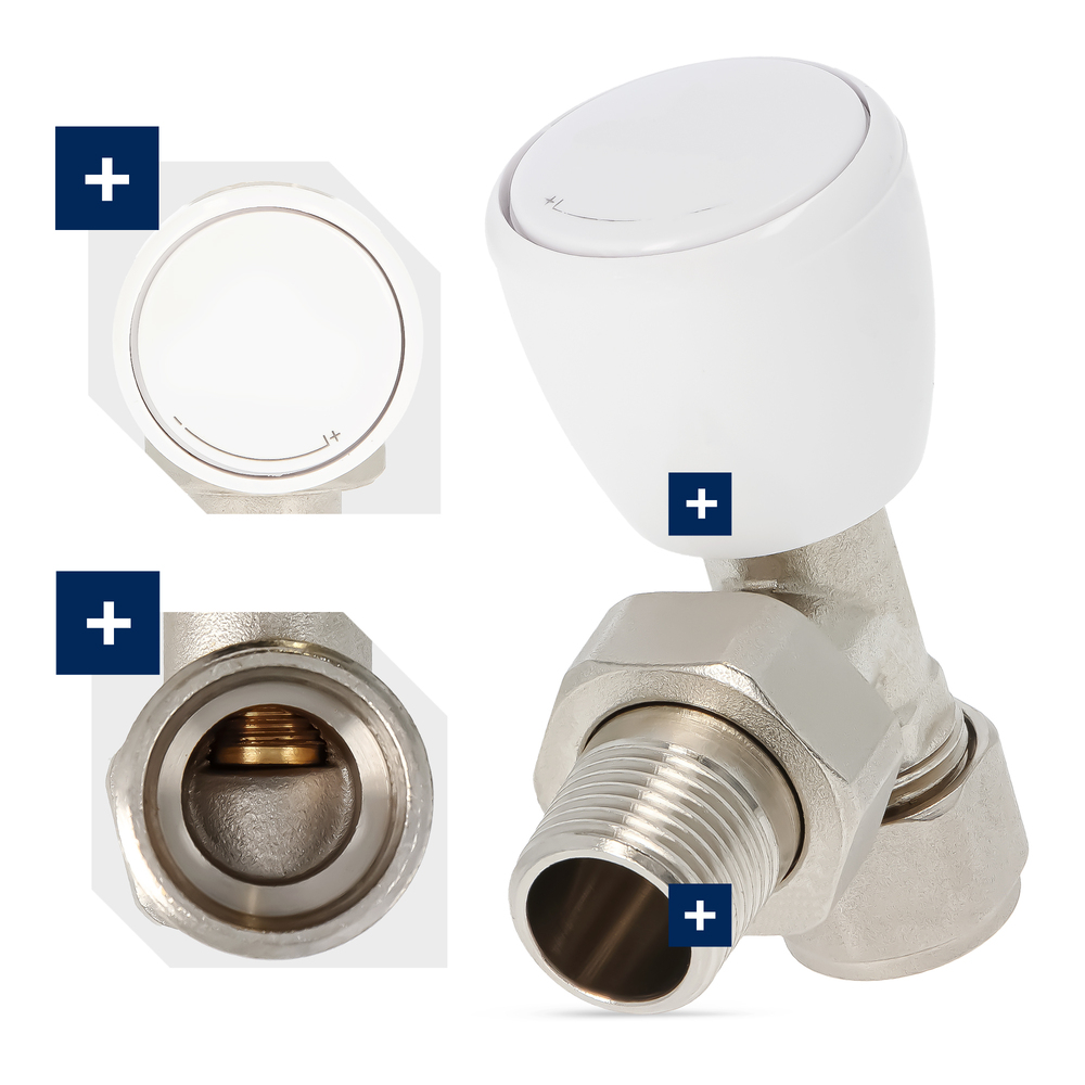 Eckventil Heizkörper Buderus Thermostatkopf Set Mi Produktbild-Vorschau 6