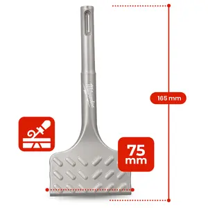 Dłuto do usuwania tynku SDS-Plus 165 mm x 75 mm