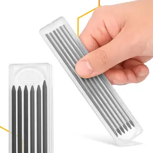 Wkłady do ołówka stolarskiego automatycznego 2,8 mm czarny 6 szt.