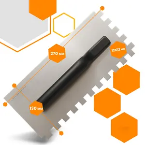 Paca nierdzewna z zębami 130 mm x 270 mm (12 mm x 12 mm)